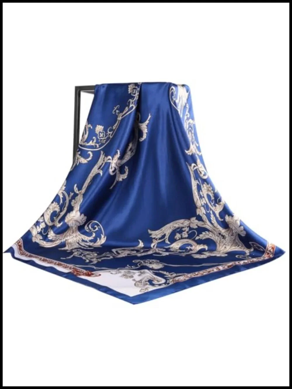 3 Pcs Silk Like Large Square Hair Scarves for Women 35 Inch Head Wraps Bandanas